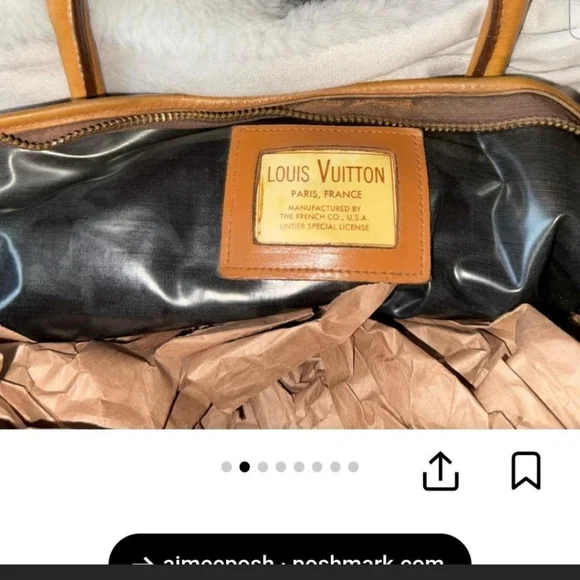 🖤Rare LouisVuitton Monogram French Dog Carrier.Made In France FromThe 70s-1994 - Picture 2 of 8